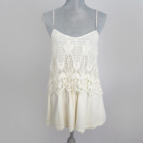 American Eagle Outfitters Pants - American Eagle Outfitters White Lace Romper Summer
